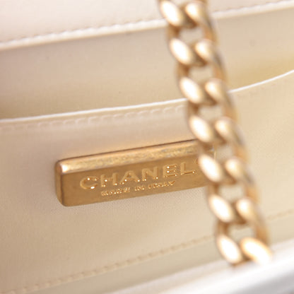 Chanel Lambskin Quilted Evening By The Sea Clutch White 8 of 11