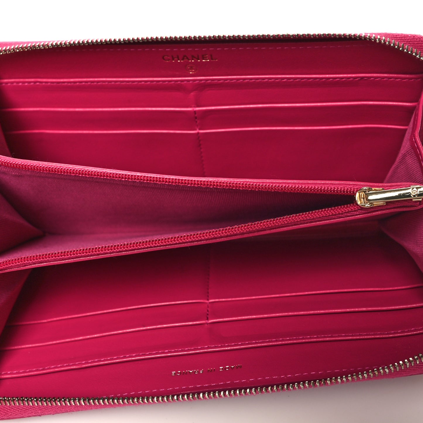 Caviar Quilted Large Gusset Zip Around Wallet Pink