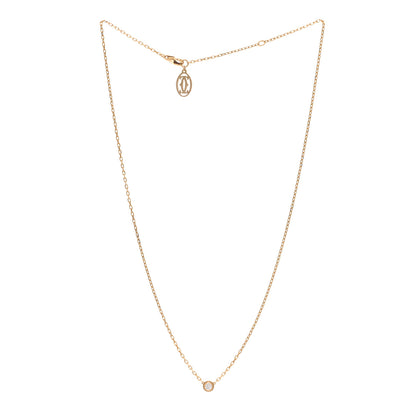 Cartier 18K Pink Gold Diamond SM D'Amour Pendant Necklace 3 of 4