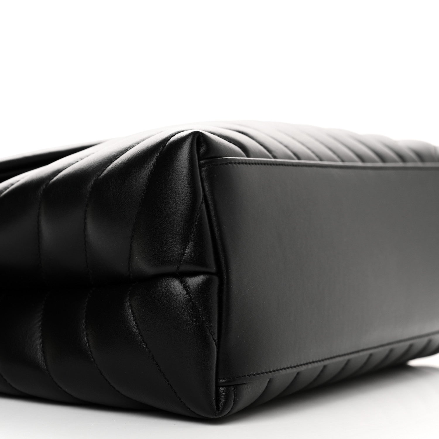 Saint Laurent Calfskin Y Quilted Monogram Monochrome Medium Loulou Chain Satchel Black 8 of 10