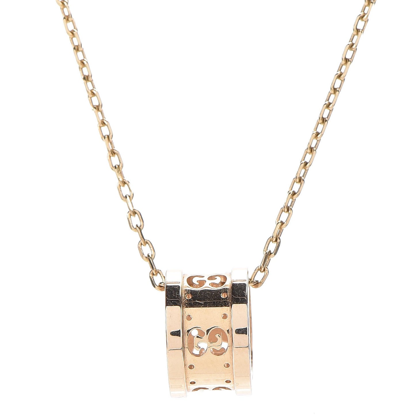 18K Yellow Gold Icon Twirl Pendant Necklace