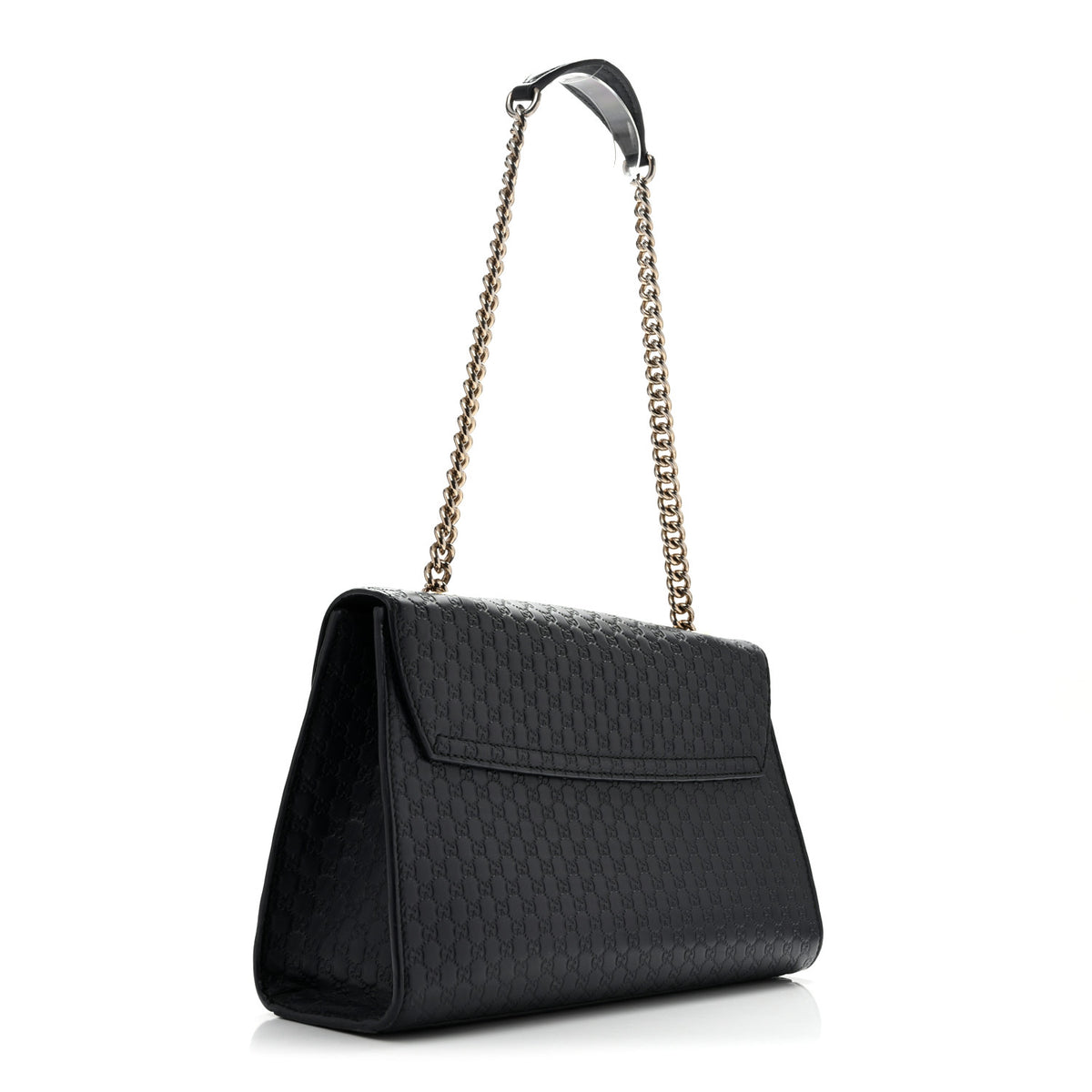 Soft Microguccissima Medium Emily Chain Shoulder Bag Blue