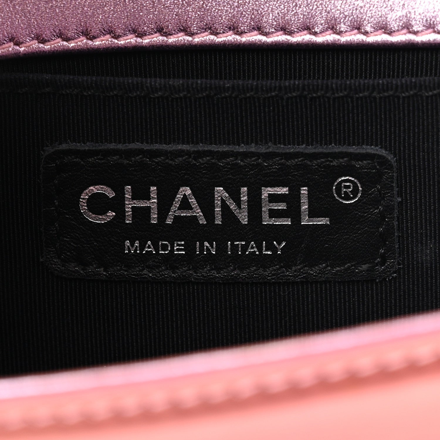 Chanel Metallic Patent Calfskin Quilted Small Boy Flap Pink 6 of 14