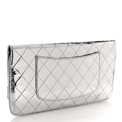 Chanel Metallic Crumpled Calfskin Small 31 Pouch Silver 3 of 11