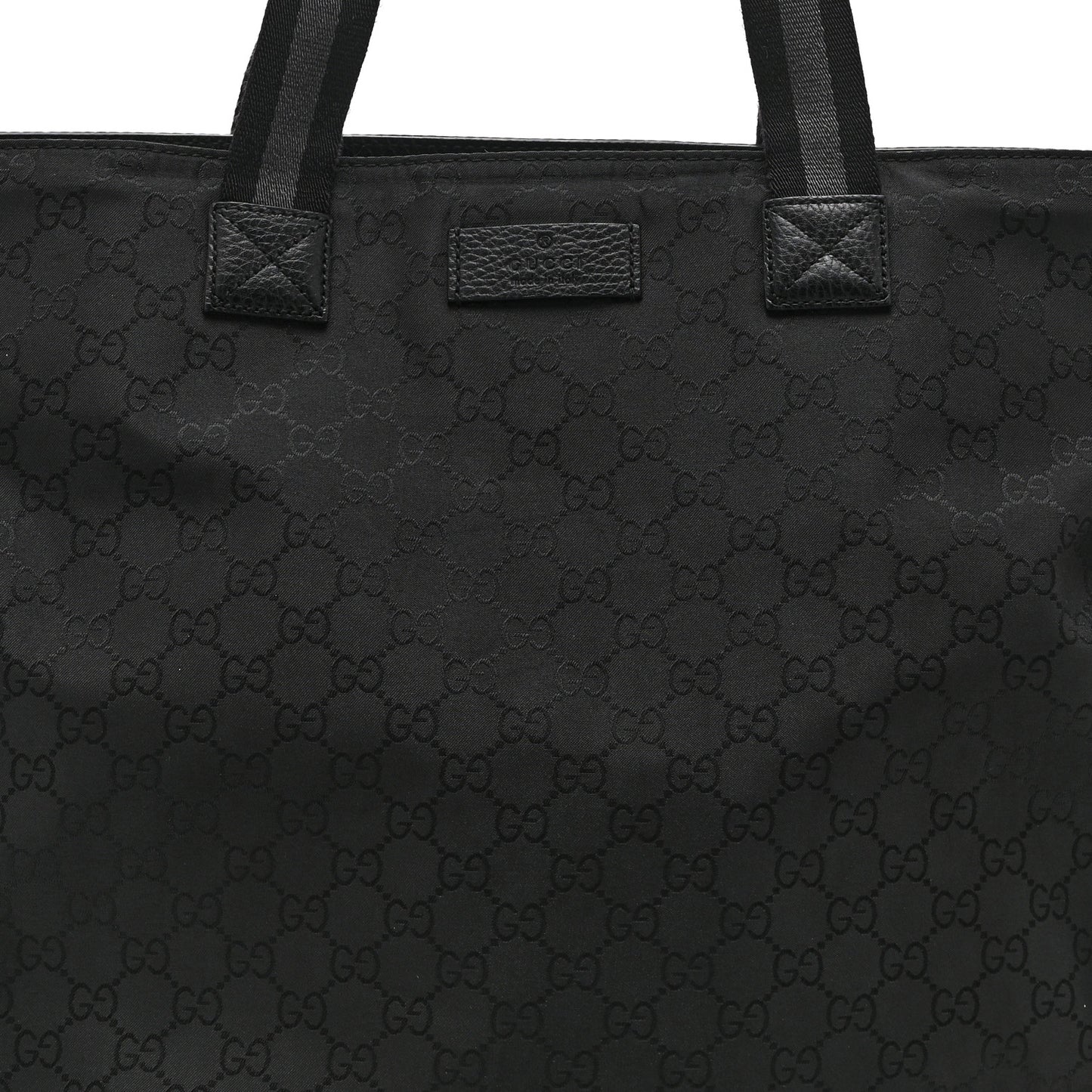 Nylon Monogram Vertical Tote Black