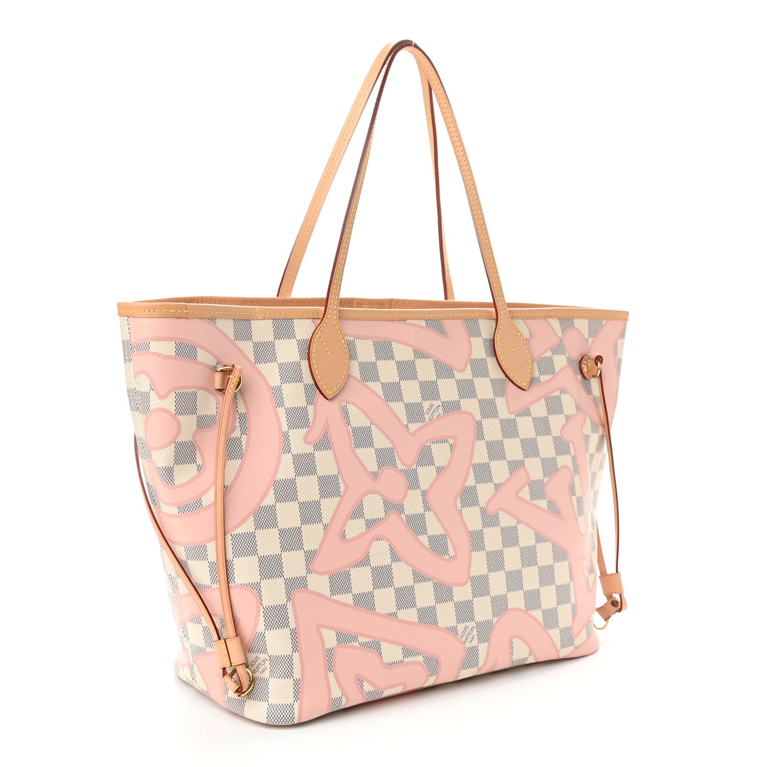 Louis Vuitton Damier Azur Tahitienne Neverfull MM 3 of 9