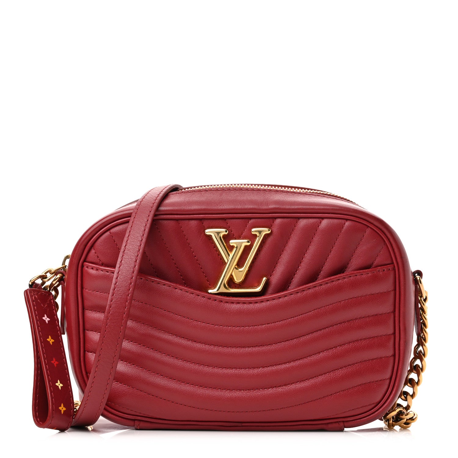 Louis Vuitton Calfskin New Wave Camera Bag Red 1 of 9
