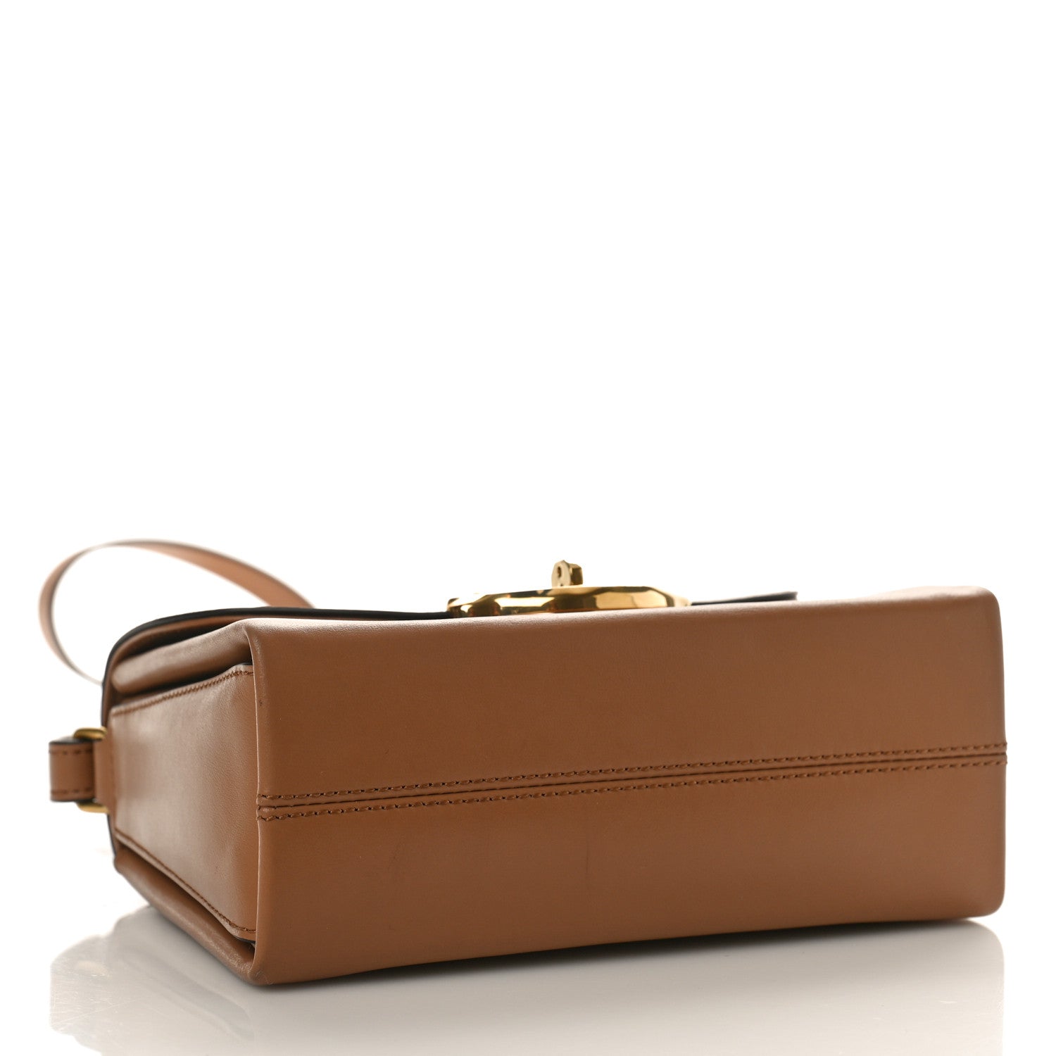 Mulberry High Gloss Calfskin Lana Small Top Handle Sable 4 of 9