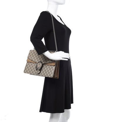 Gucci GG Supreme Monogram Medium Dionysus Shoulder Bag Taupe 2 of 12