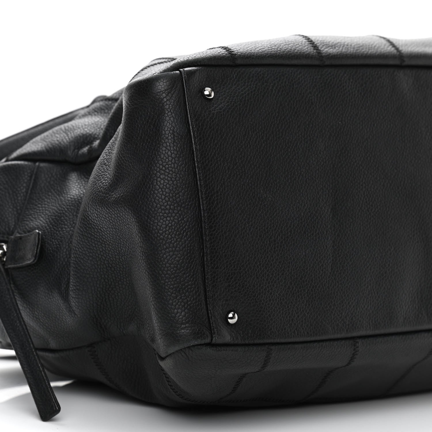 Chanel Caviar Square Stitched Large Tote Black 9 of 13
