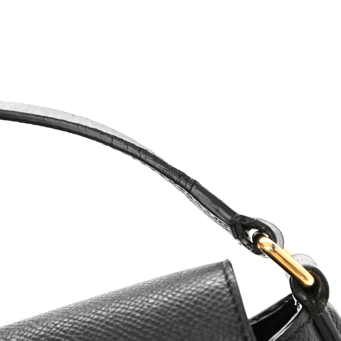 Grained Calfskin Medium Trotteur Black