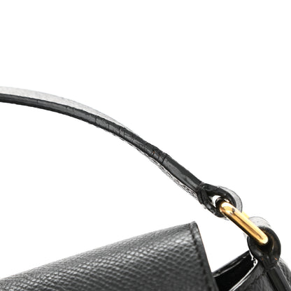 Celine Grained Calfskin Medium Trotteur Black 16 of 17