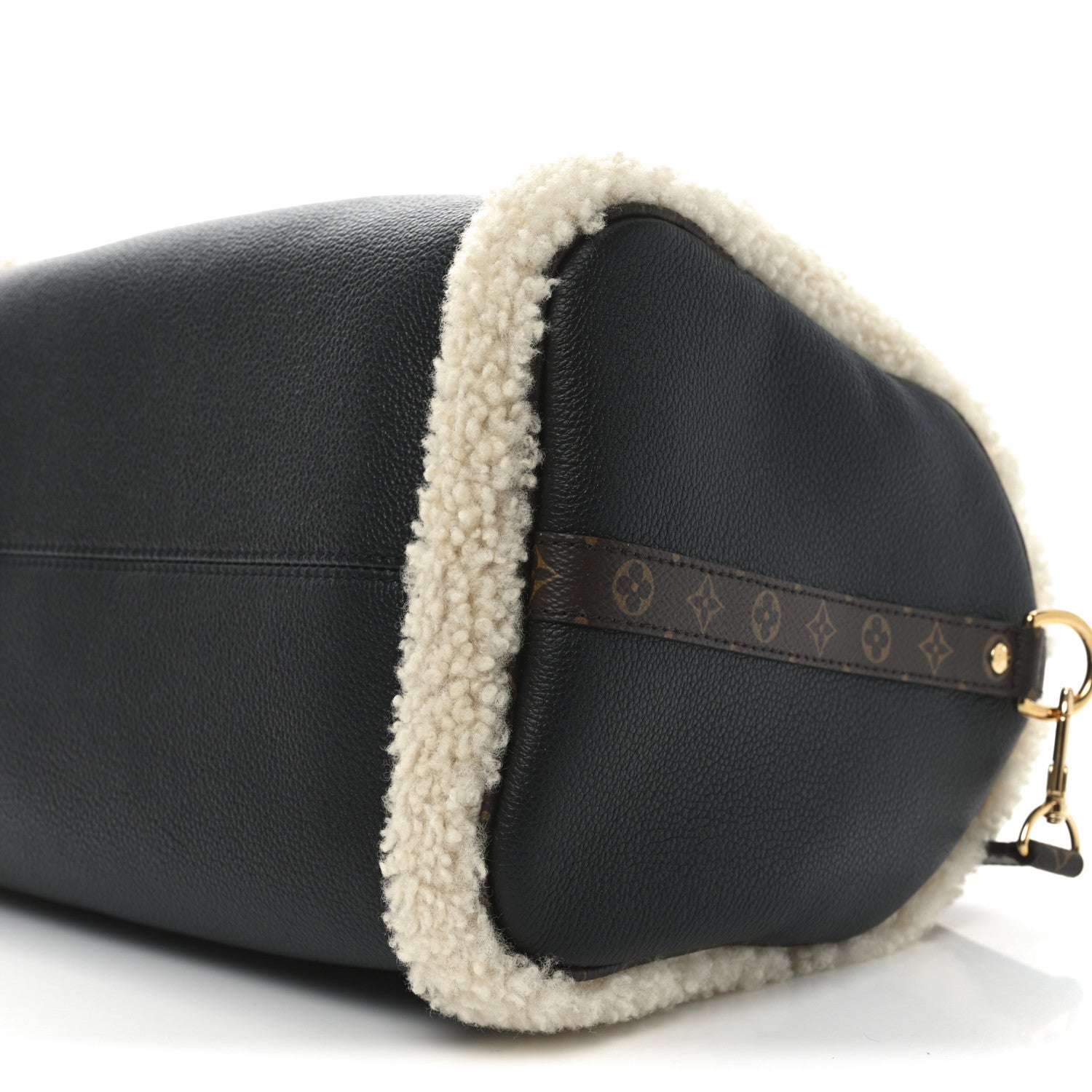 Louis Vuitton Calfskin Monogram Teddy Speedy Bandouliere 30 Black 9 of 9