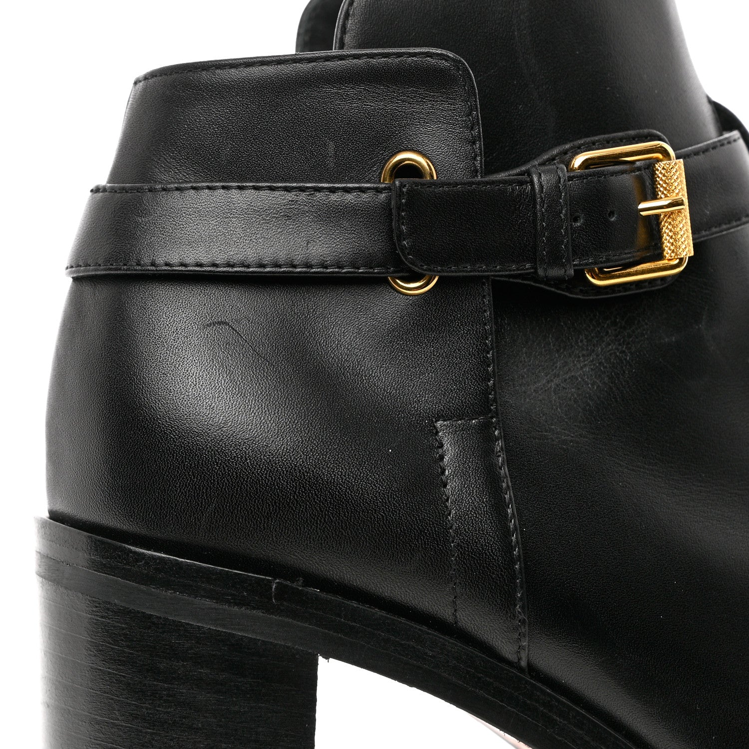 Christian Louboutin Calfskin Communa 70 Ankle Boots 37 Black 8 of 10