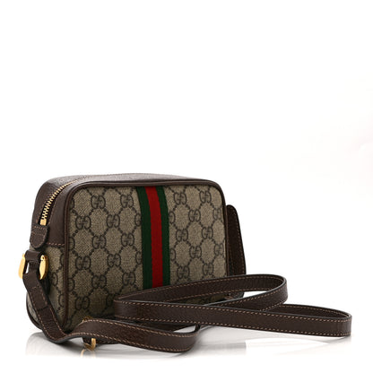 Gucci GG Supreme Monogram Web Mini Ophidia Shoulder Bag Brown 3 of 10