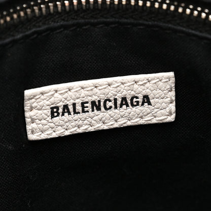 Balenciaga Chevre Silver Metallic Edge Hardware S City White 7 of 11