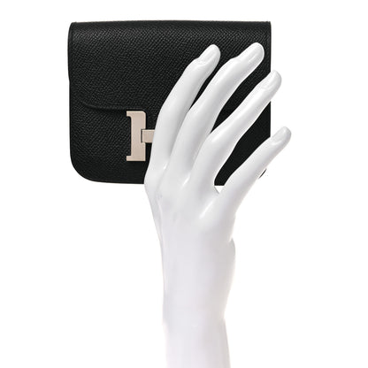 Hermes Epsom Constance Slim Wallet Black 2 of 9