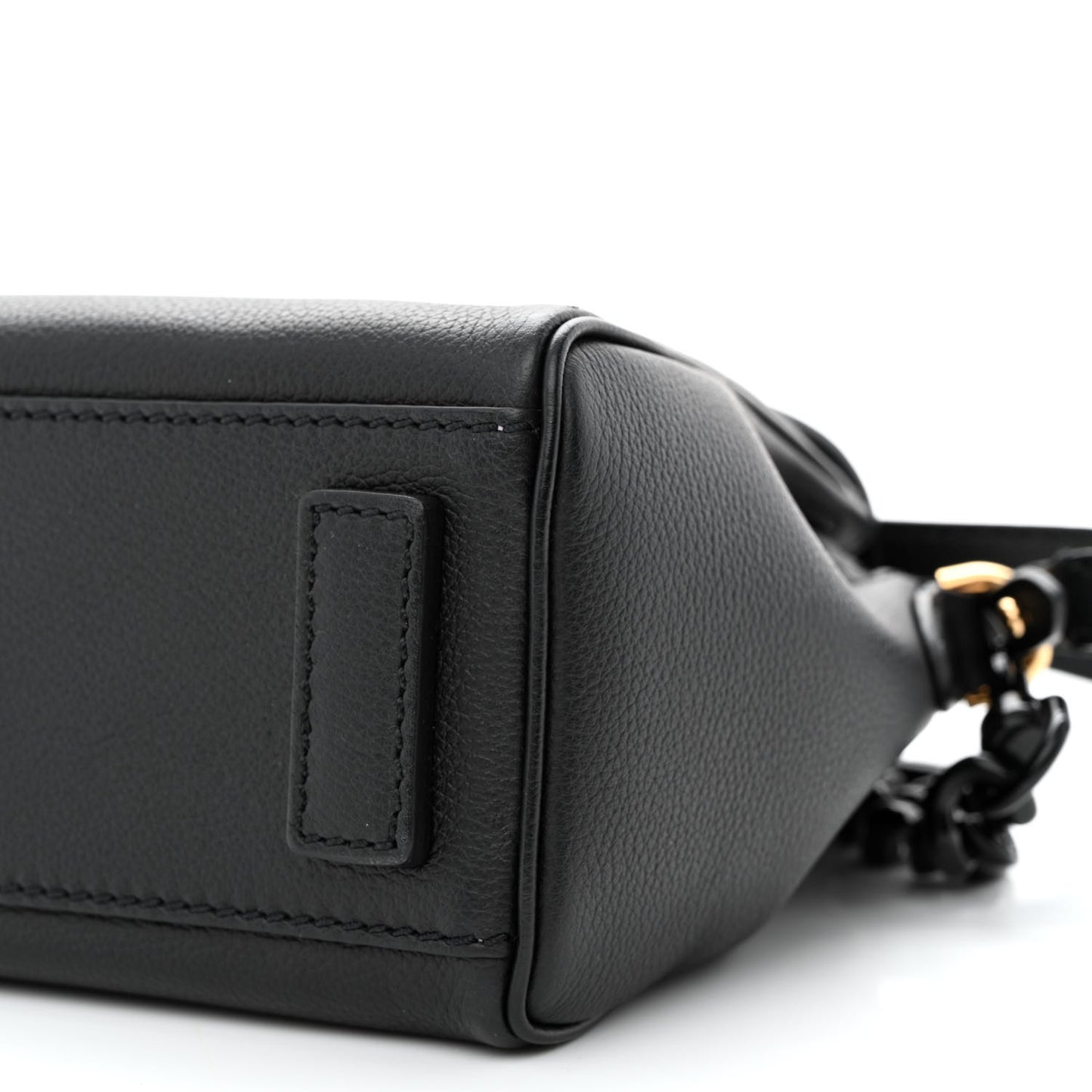 Grained Calfskin Small La Medusa Top Handle Bag Black Lilac