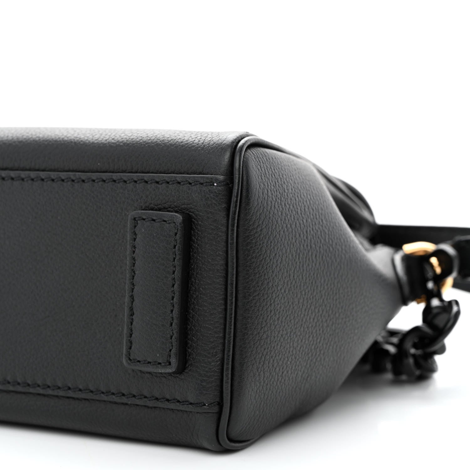 Versace Grained Calfskin Small La Medusa Top Handle Bag Black Lilac 10 of 10