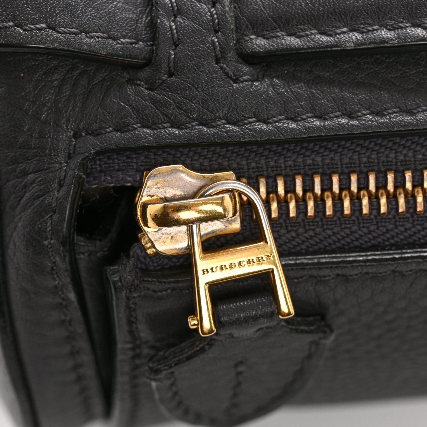 Burberry Calfskin The Barrel Bag Charcoal Grey 14 of 17