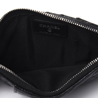 Chanel Caviar Quilted Classic Flat Wallet Pouch So Black 5 of 15
