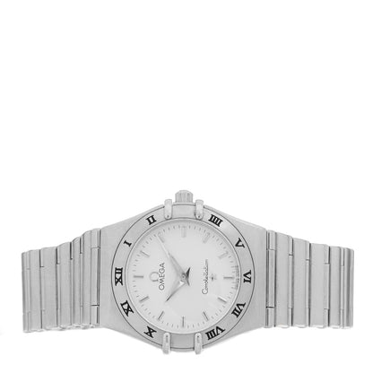 Omega Stainless Steel Diamond Bezel 25mm Constellation Quartz Watch Silver 131.15.25.60.52.001 White 2 of 4