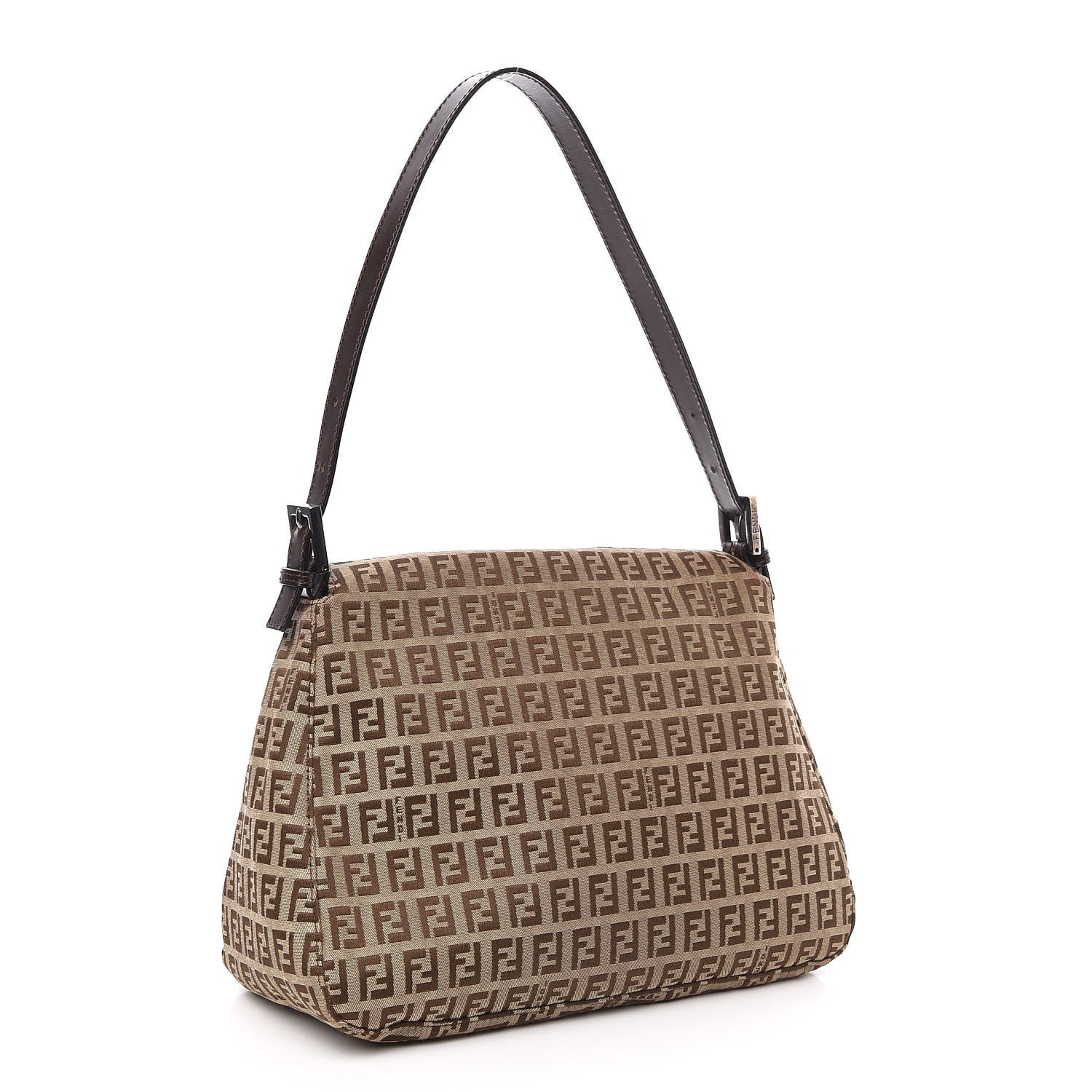 Fendi Zucchino Mama Baguette Dark Brown 3 of 10