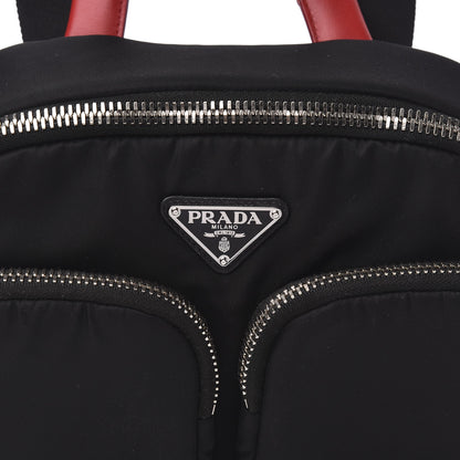 Prada Tessuto Nylon Pocket Top Handle Cargo Bag Black Fuoco 8 of 8