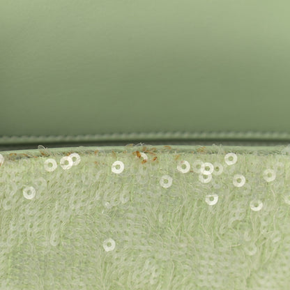 Chanel Sequin Mini Waterfall Flap Green Light Green Yellow 16 of 16