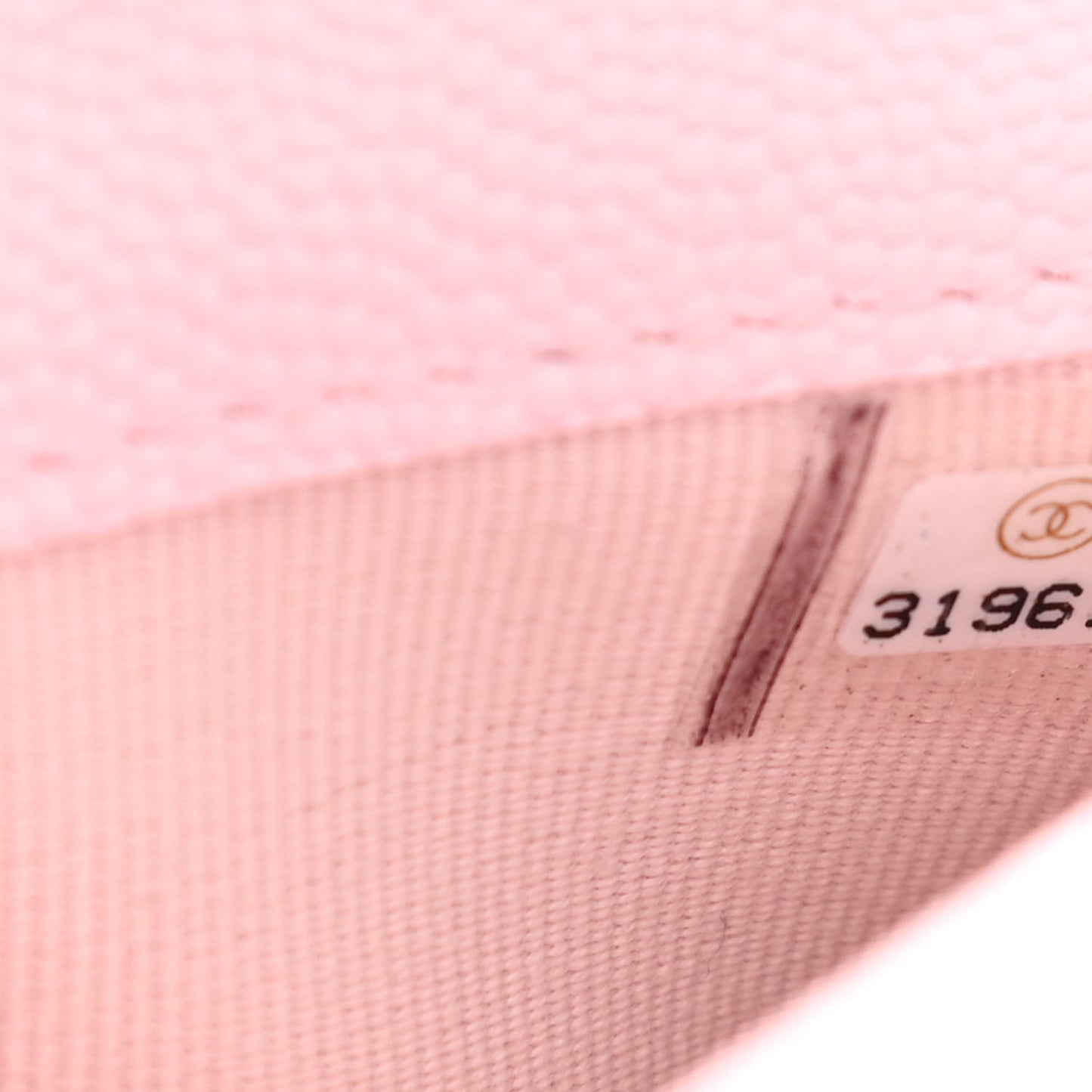 Caviar Quilted Flap Phone Holder With Chain Light Pink