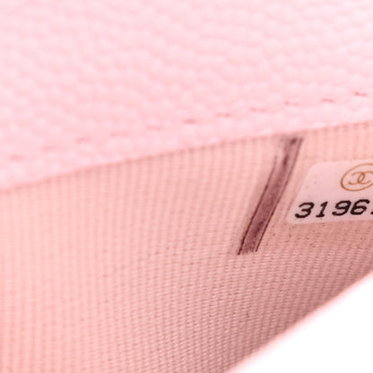 Chanel Caviar Quilted Flap Phone Holder With Chain Light Pink 9 of 13