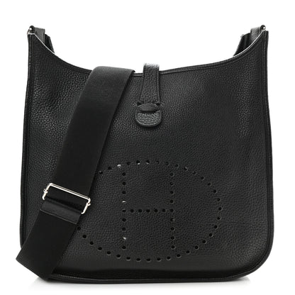 Hermes Taurillon Clemence Evelyne III GM Black 1 of 9