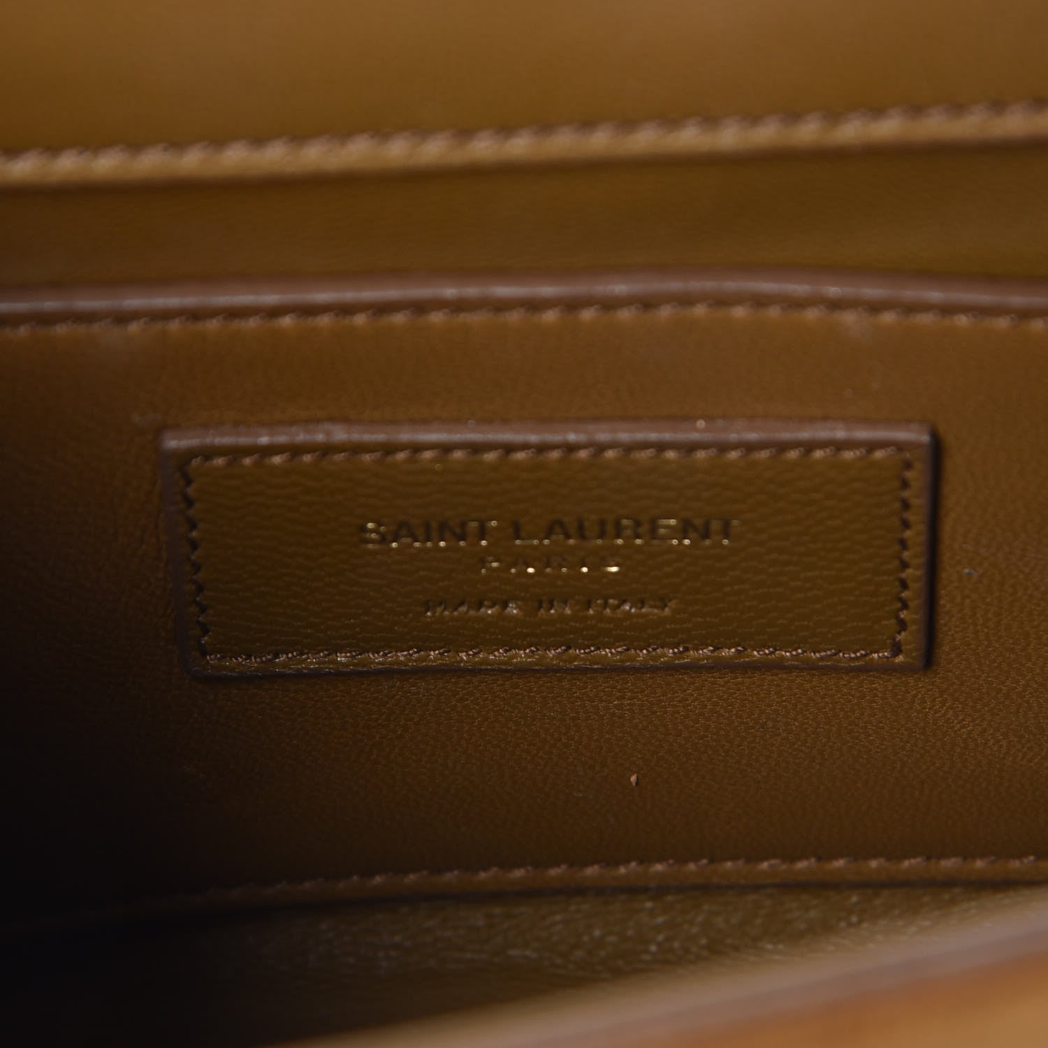 Saint Laurent Suede Small Classic Monogram Kate Tassel Satchel Light Ochre 8 of 9