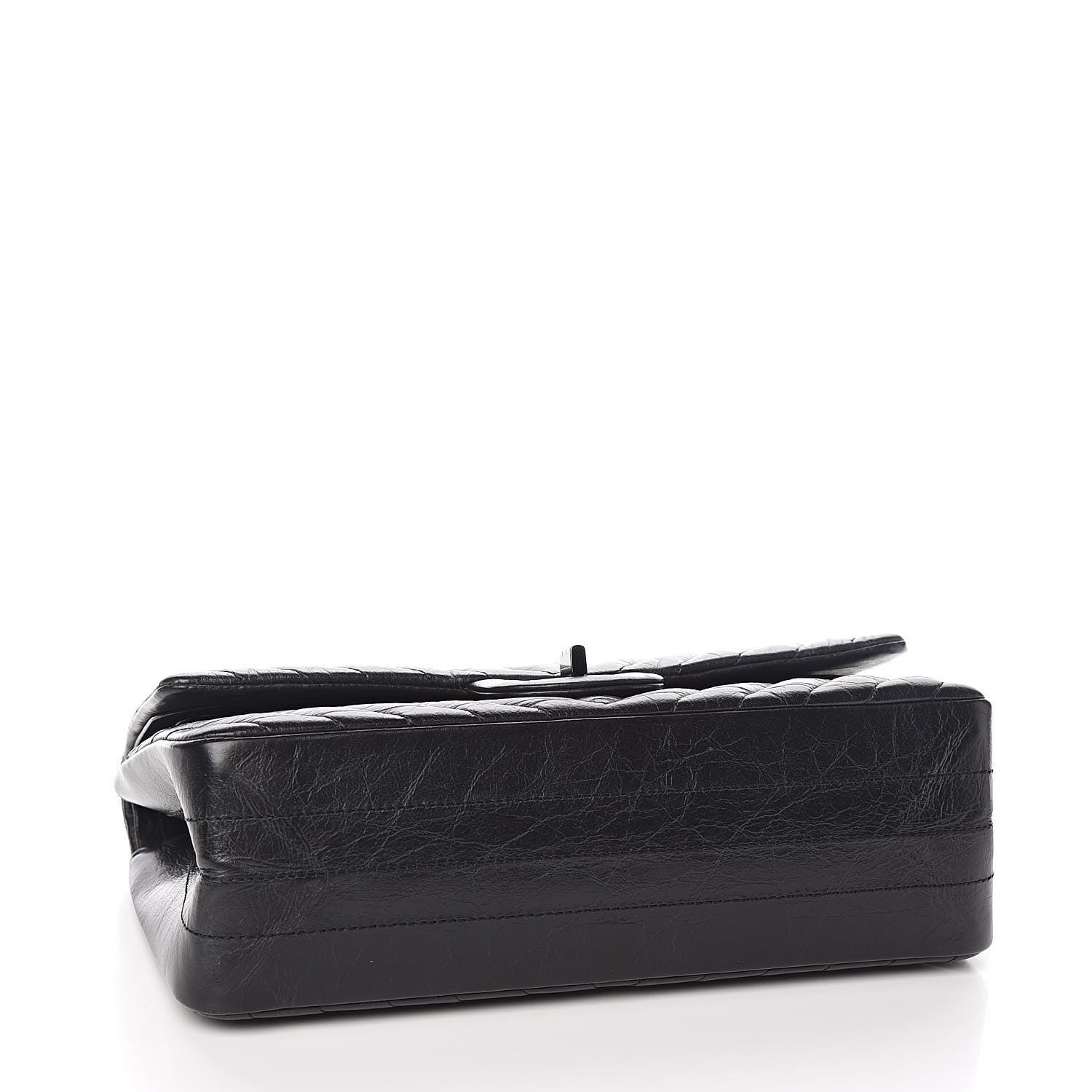 Chanel Aged Calfskin Chevron Quilted 2.55 Reissue 225 Flap So Black 5 of 12