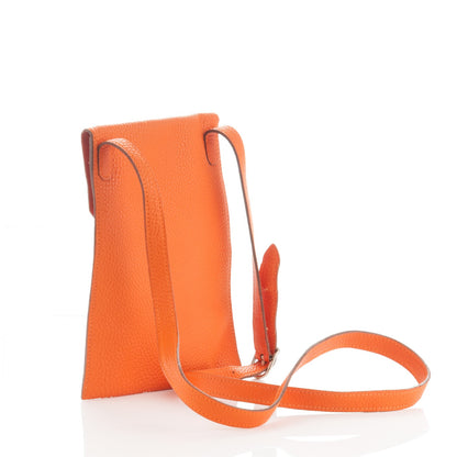 Hermes Togo Amelie Flat Pochette Orange 3 of 7
