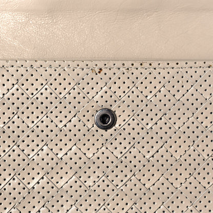 Bottega Veneta Nappa Intrecciato Perforated Studded Flower Continental Flap Wallet Light Beige 15 of 15