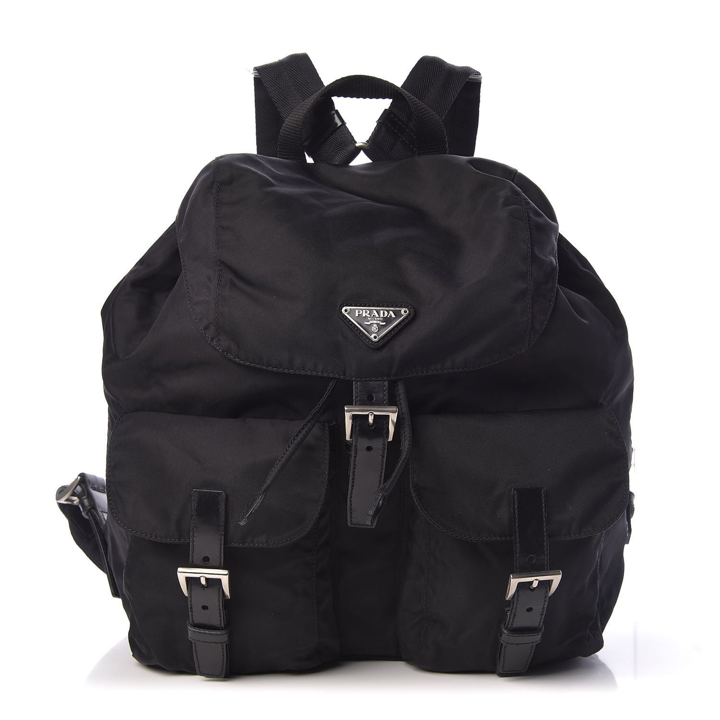 Nylon Vela Medium Backpack Black