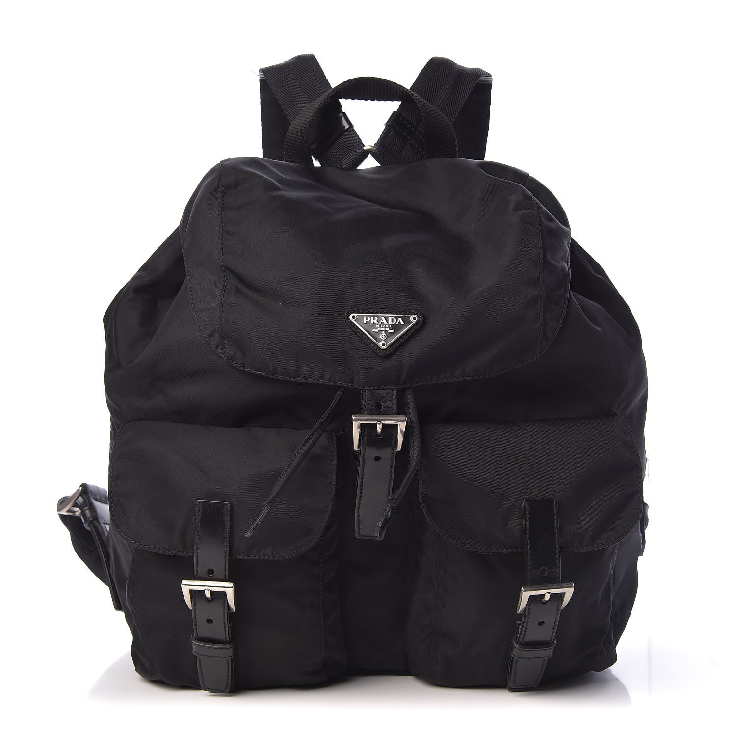 Prada Nylon Vela Medium Backpack Black 1 of 17