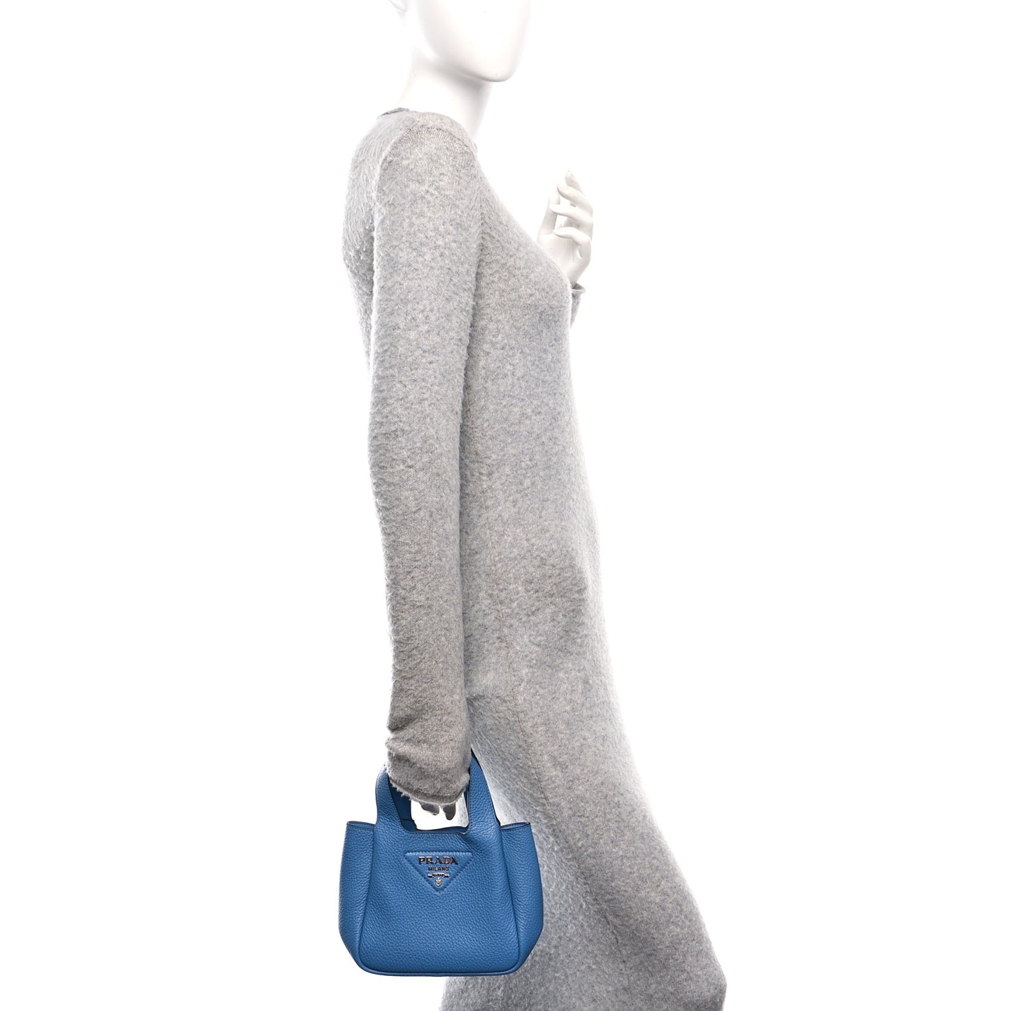 Vitello Daino Soft Mini Dynamique Tote Cobalto