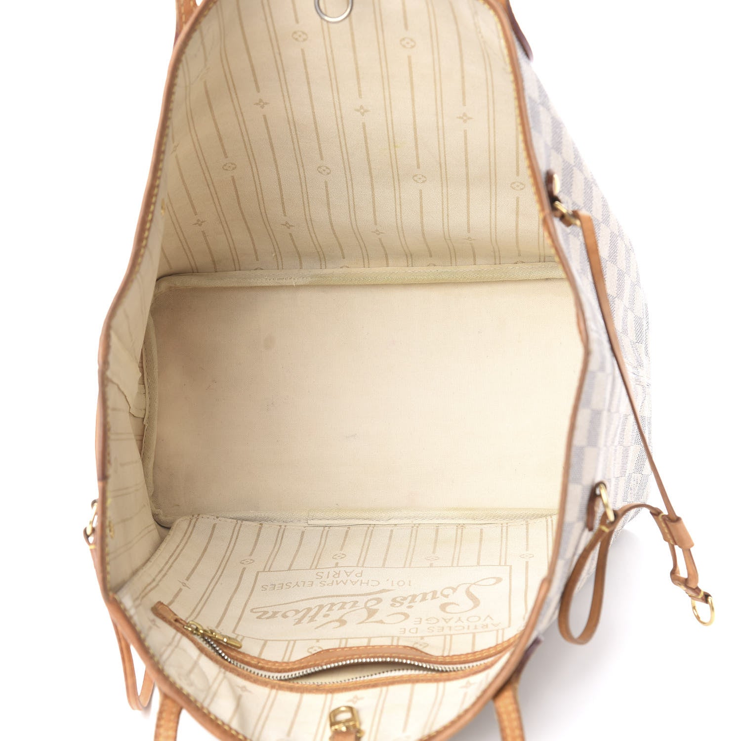 Louis Vuitton Damier Azur Neverfull MM 4 of 10