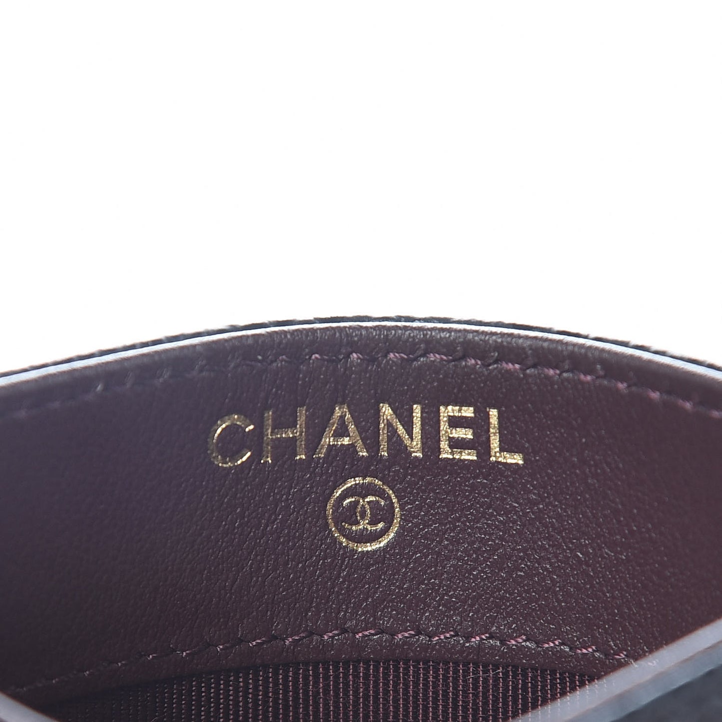 Caviar Quilted Card Holder Black