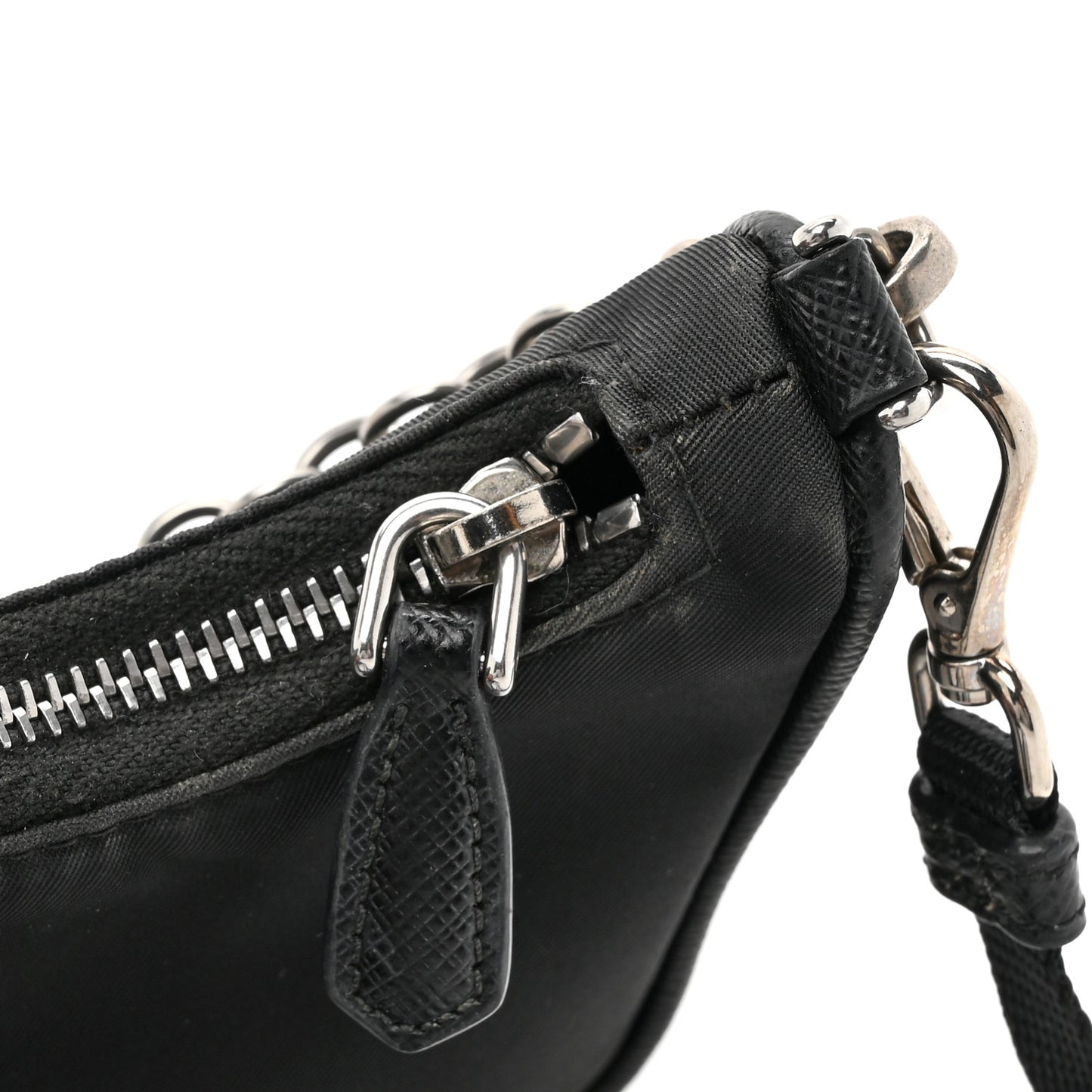 Tessuto Nylon Mini Re-Edition 2000 Shoulder Bag Black
