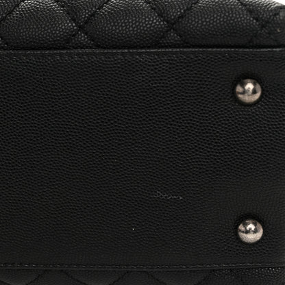 Chanel Caviar Lizard Quilted Large Coco Handle Flap Black 11 of 11