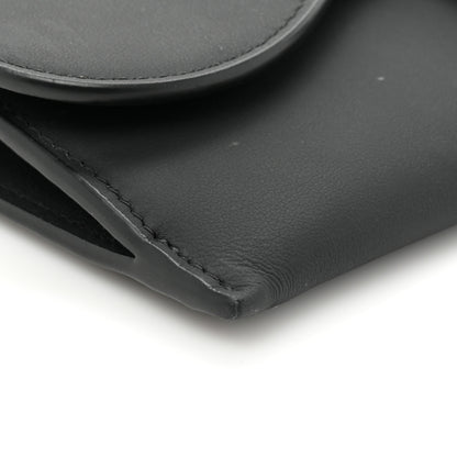 Christian Dior Ultra Matte Calfskin Saddle Chain Wallet Pouch Black 11 of 13