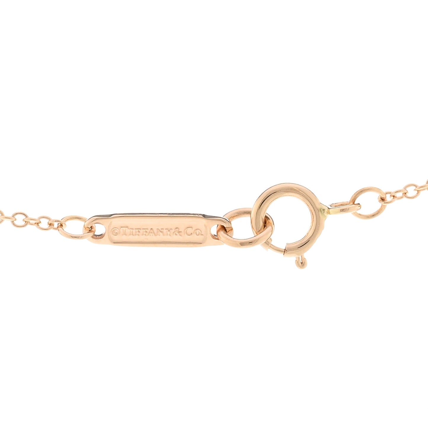 18K Rose Gold Diamond Mini Metro Horseshoe Pendant Necklace
