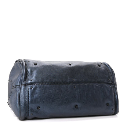 Chloe Metallic Calfskin Medium Paddington Satchel Blue 4 of 10