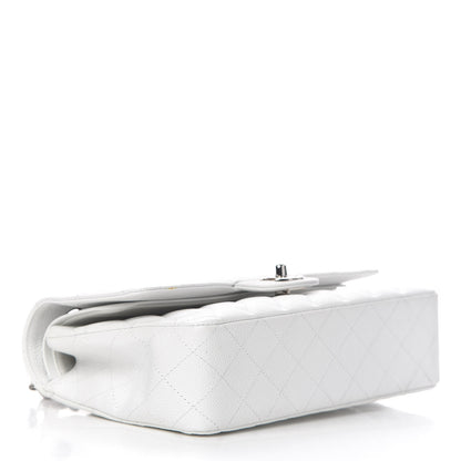 Chanel Caviar Quilted Medium Double Flap White 4 of 21