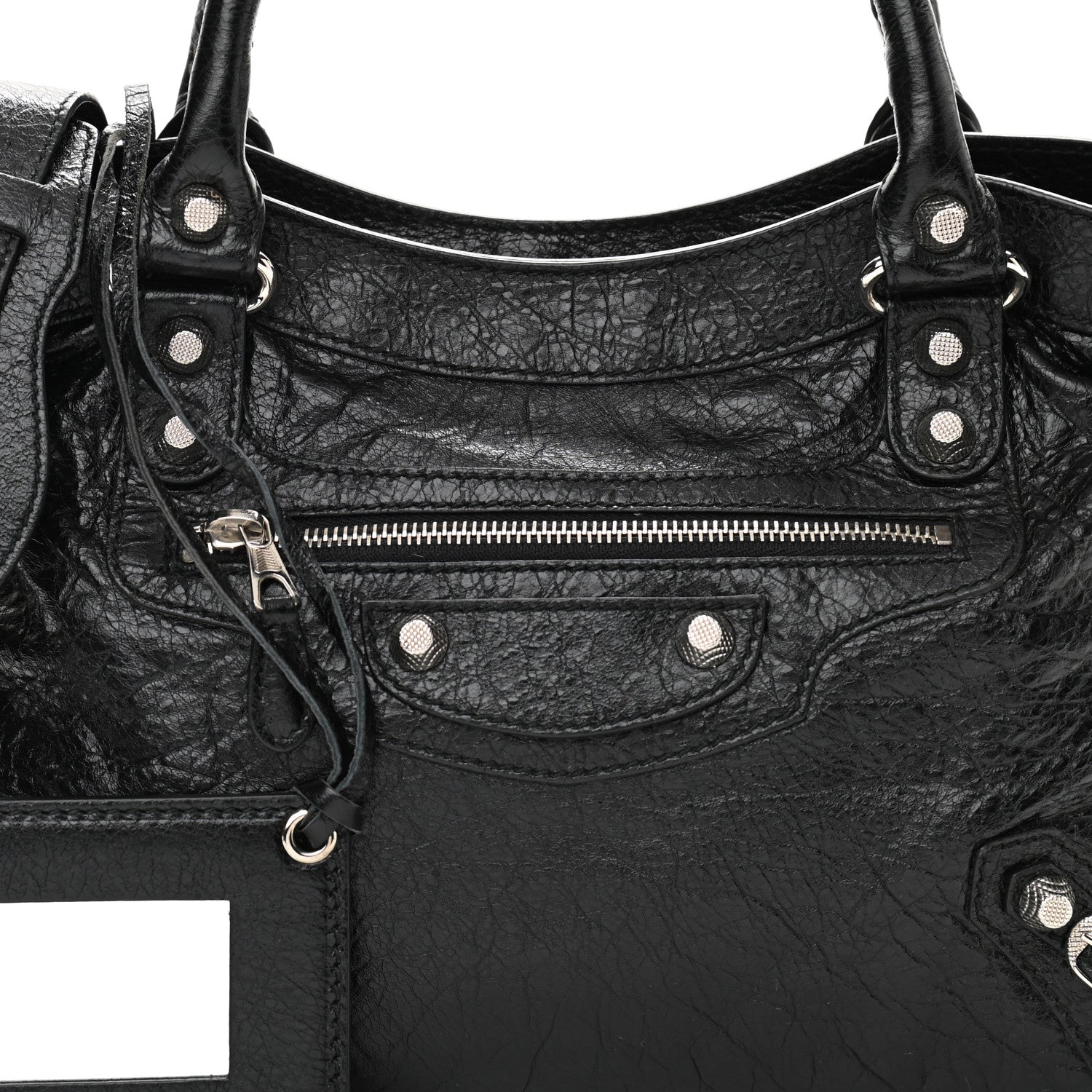 Balenciaga Agneau Giant 12 Silver Hardware Town Black 8 of 10