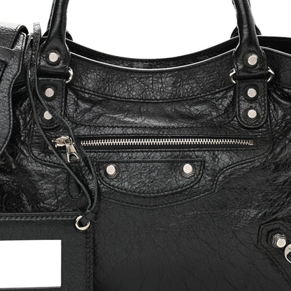Balenciaga Agneau Giant 12 Silver Hardware Town Black 8 of 10