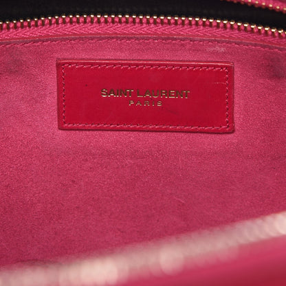 Saint Laurent Calfskin Classic Duffle 6 Fuchsia 8 of 17